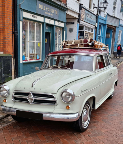 Car in street