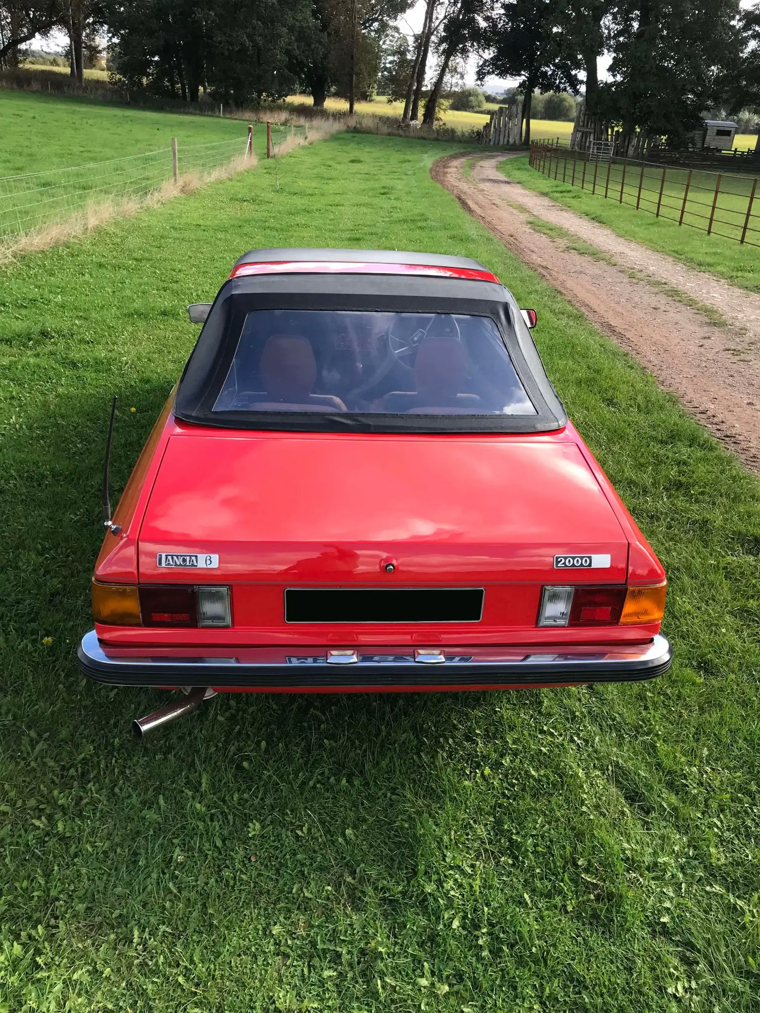 Red car top