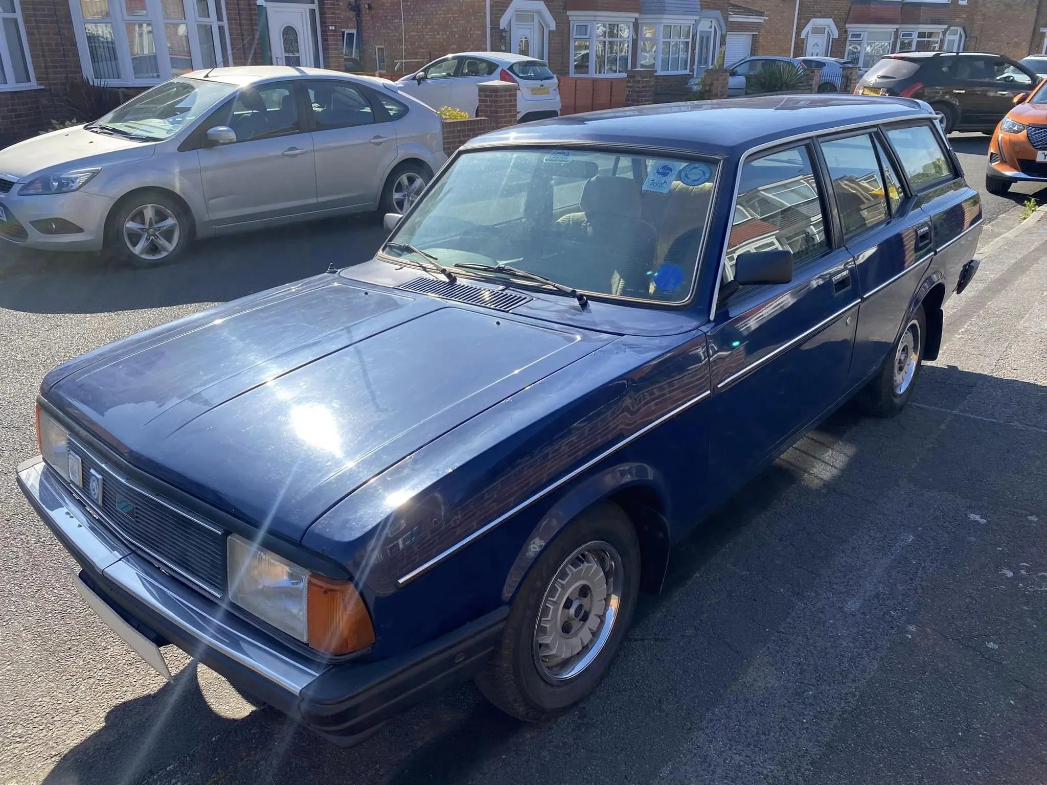 Blue car