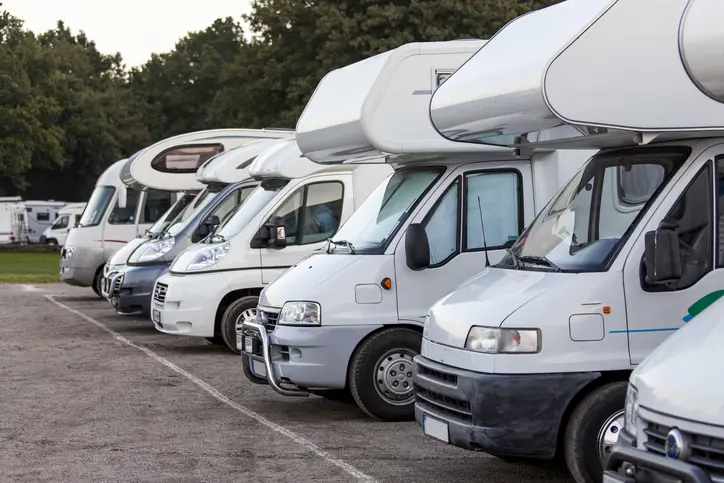 Group of Campervans