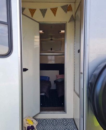 Horse box interior