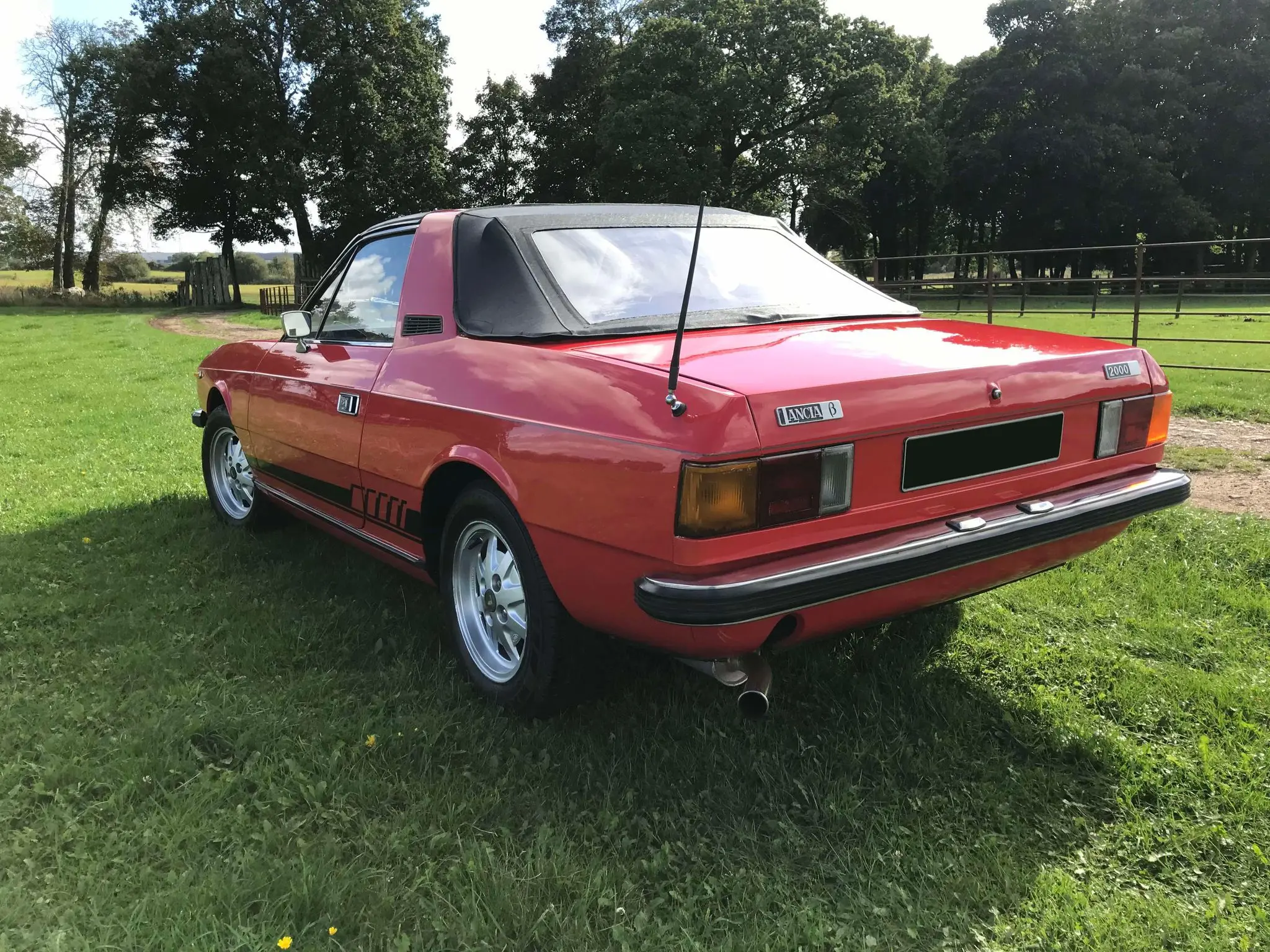 Red car back