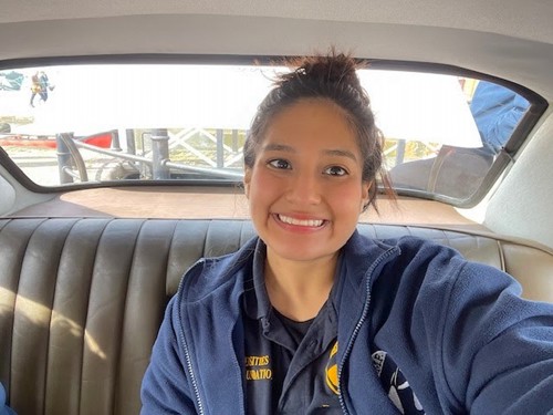 Person in car