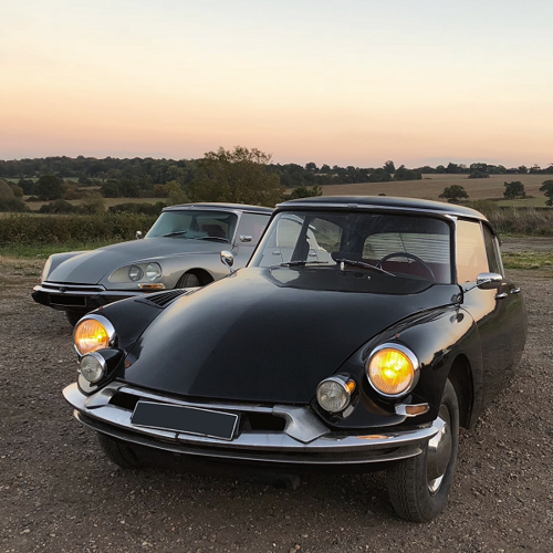 Black and silver cars