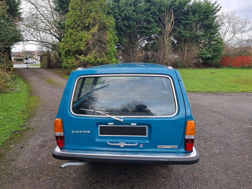Blue car rear