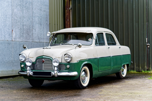 Green white car