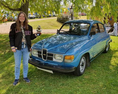Person with car