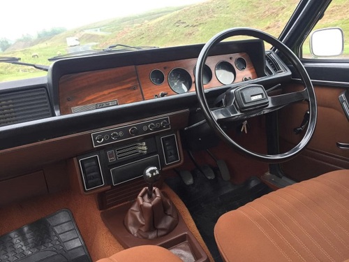 Interior of car