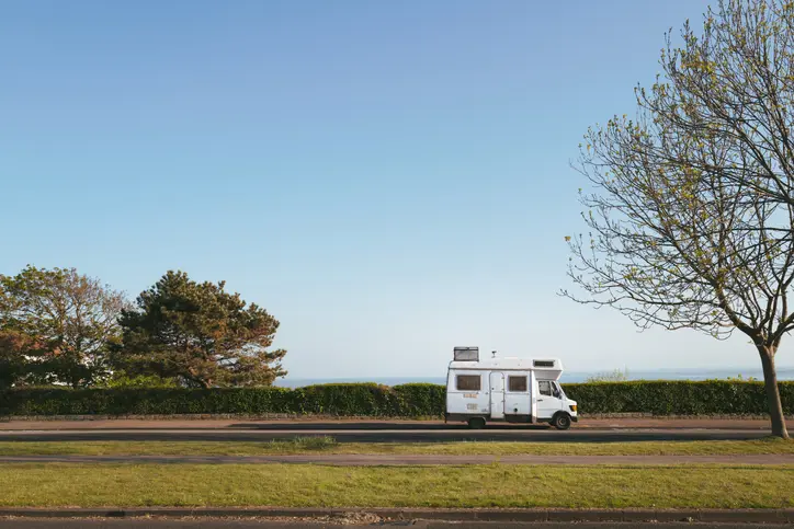 Campervan on the road