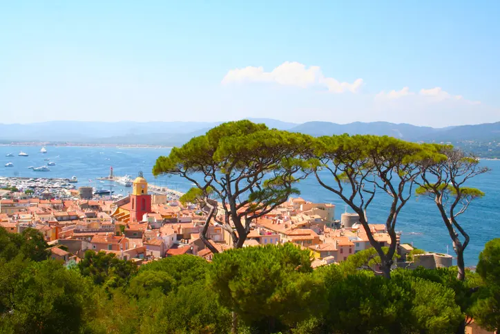 View of the south of France